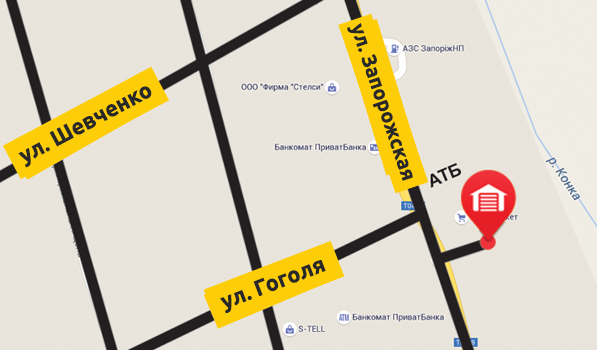 Город орехов запорожской области карта